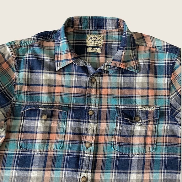 LIKE NEW Lucky Brand Western Flannel - Picture 6 of 7